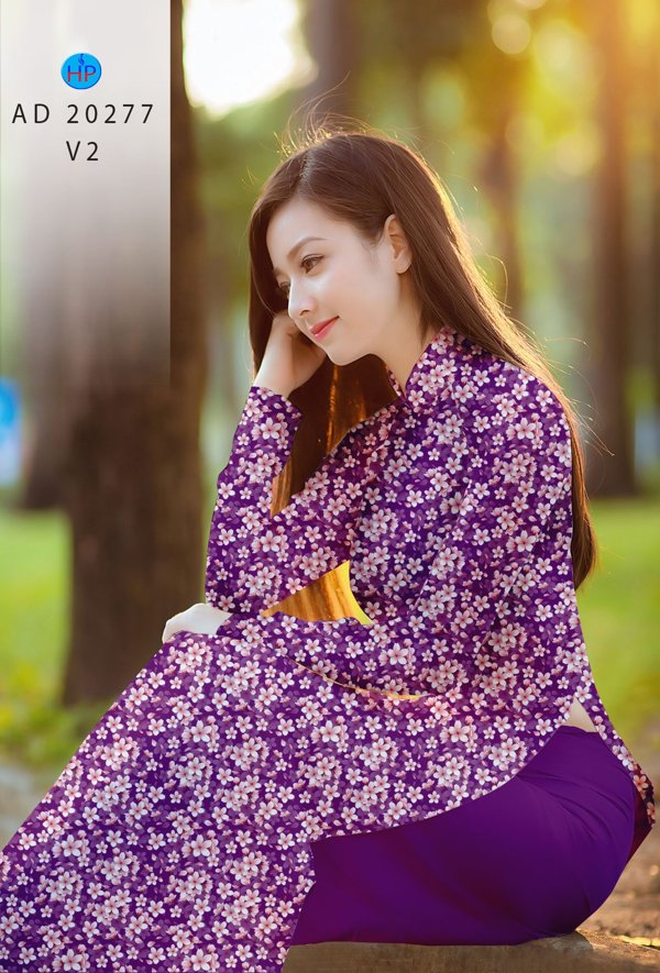 Vải Áo Dài Hoa Nhí kiểu mới AD 20277 46 Vải Áo Dài Hoa Nhí kiểu mới AD 20277