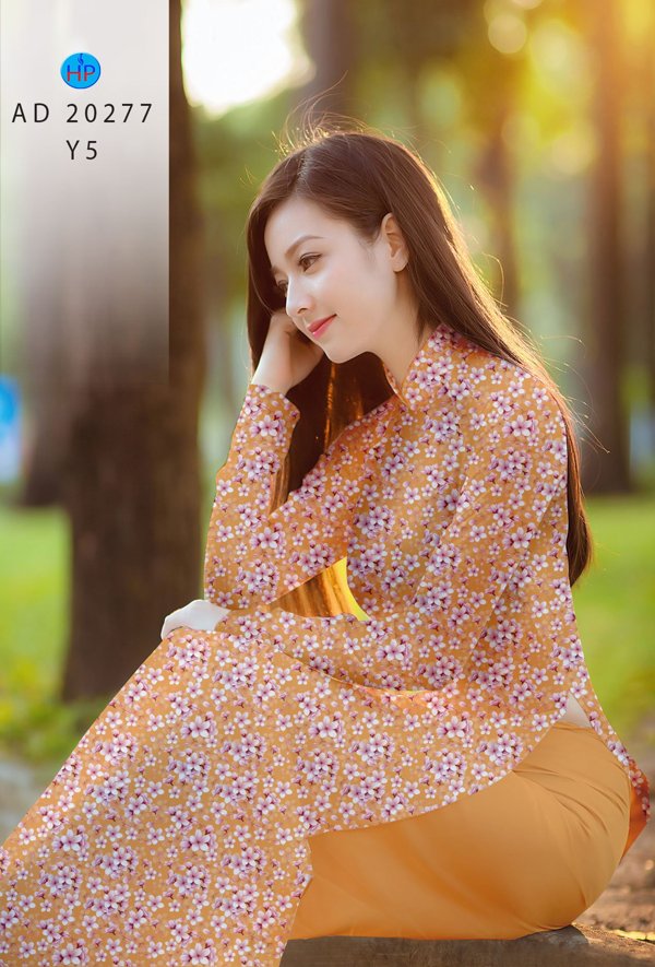 Vải Áo Dài Hoa Nhí kiểu mới AD 20277 44 Vải Áo Dài Hoa Nhí kiểu mới AD 20277