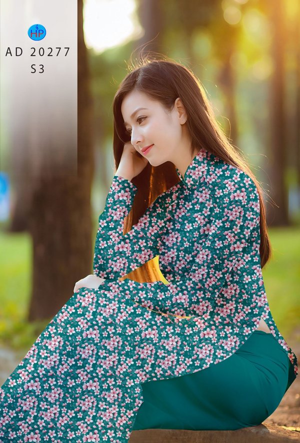 Vải Áo Dài Hoa Nhí kiểu mới AD 20277 49 Vải Áo Dài Hoa Nhí kiểu mới AD 20277