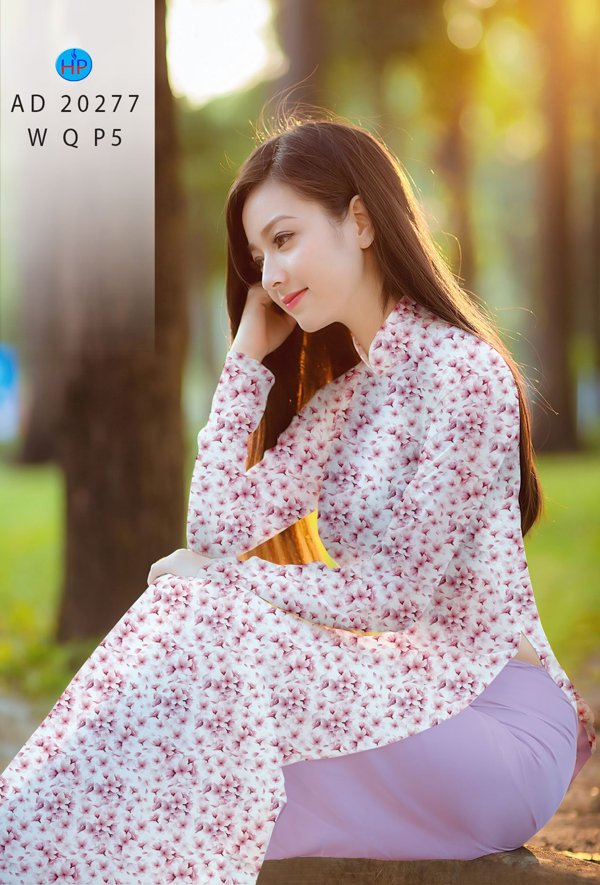 Vải Áo Dài Hoa Nhí kiểu mới AD 20277 48 Vải Áo Dài Hoa Nhí kiểu mới AD 20277