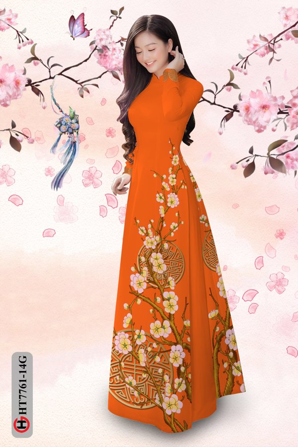 Vải Áo Dài Hoa Mai Tết thiết kế 2020 AD HT7761 39 Vải Áo Dài Hoa Mai Tết thiết kế 2020 AD HT7761