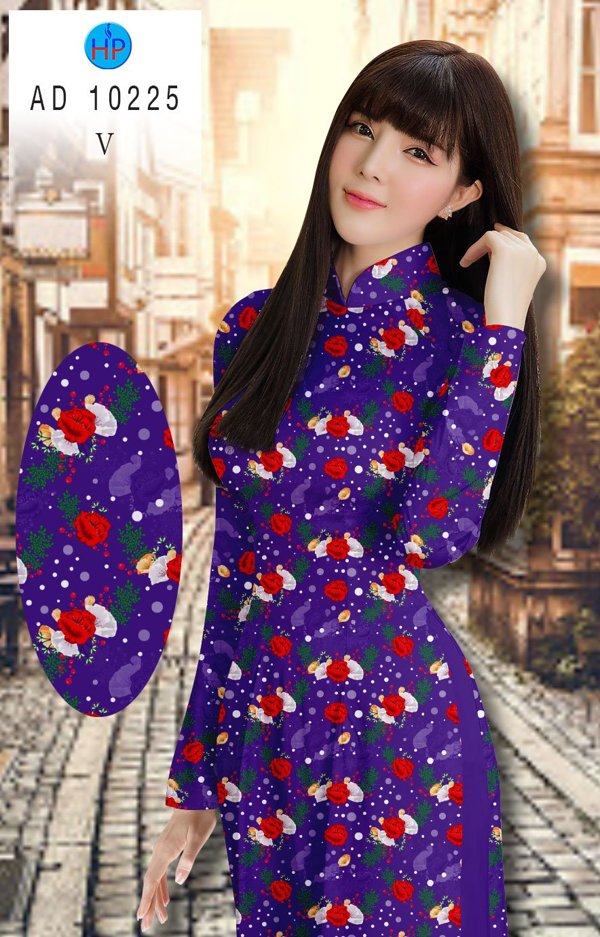 Vải Áo Dài Hoa Hồng Đều mới ra AD 10225 43 Vải Áo Dài Hoa Hồng Đều mới ra AD 10225