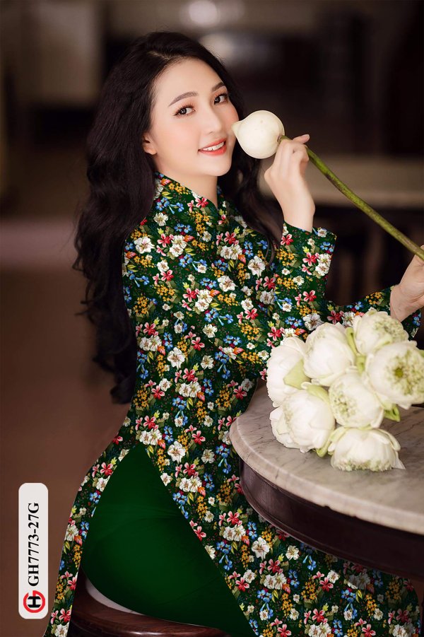 Vải Áo Dài Hoa Đều mới ra AD AD GH7773 38 Vải Áo Dài Hoa Đều mới ra AD AD GH7773