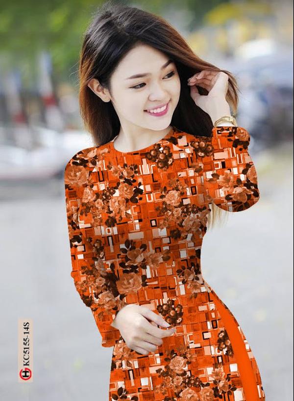 Vải Áo Dài Hoa Đều mới ra AD KC5155 34 Vải Áo Dài Hoa Đều mới ra AD KC5155