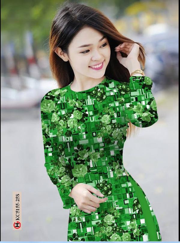 Vải Áo Dài Hoa Đều mới ra AD KC5155 38 Vải Áo Dài Hoa Đều mới ra AD KC5155