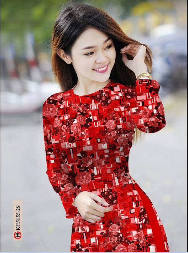 Vải Áo Dài Hoa Đều mới ra AD KC5155 41 Vải Áo Dài Hoa Đều mới ra AD KC5155