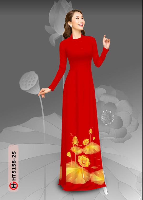 Vải Áo Dài Hoa Sen Vàng thiết kế 2020 AD HT5158 34 Vải Áo Dài Hoa Sen Vàng thiết kế 2020 AD HT5158