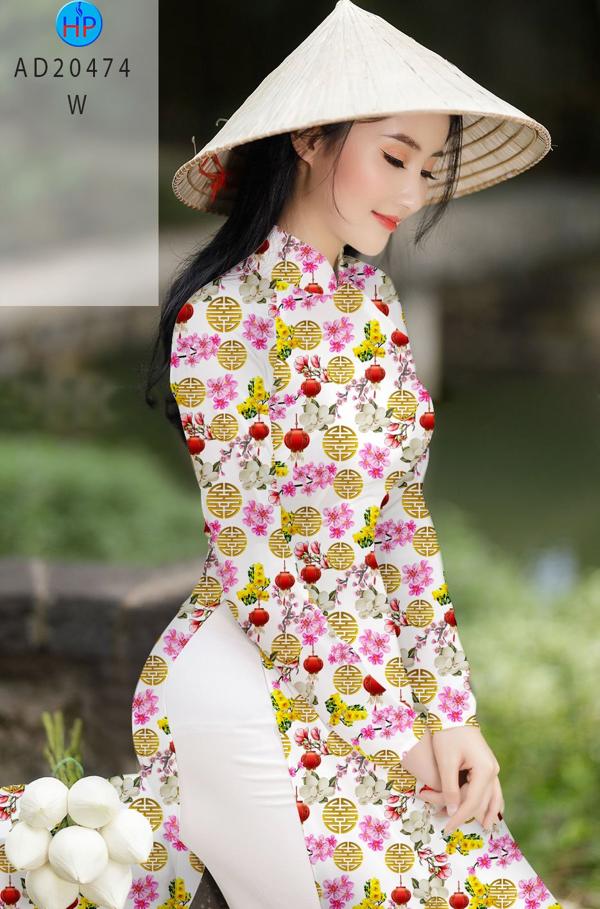 Vải Áo Dài Hoa Đều thiết kế 2020 AD 20474