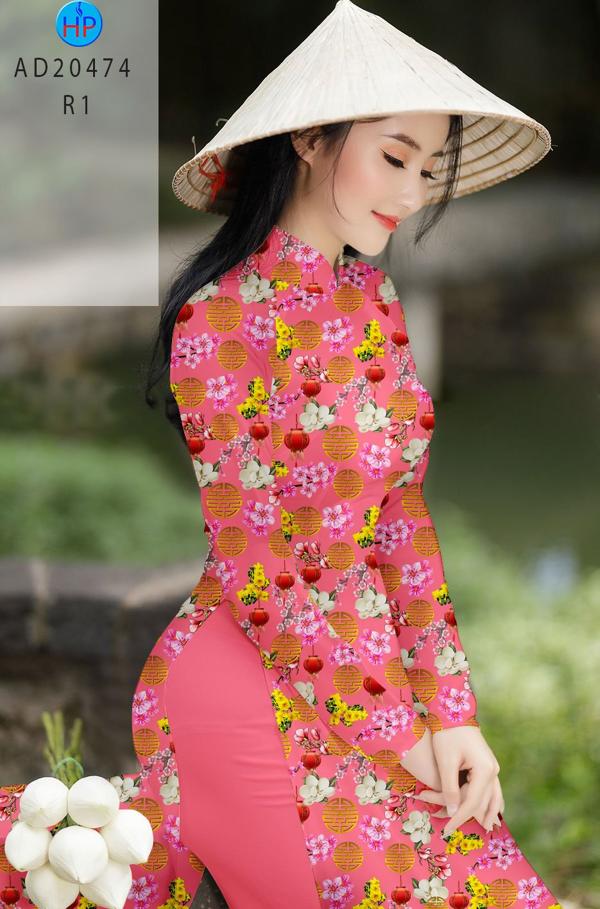 Vải Áo Dài Hoa Đều thiết kế 2020 AD 20474