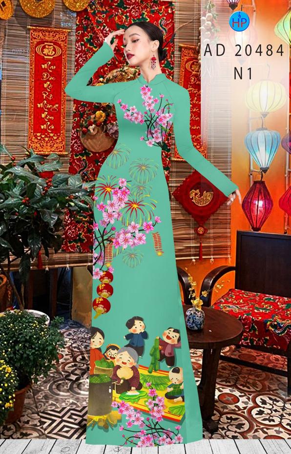 Vải Áo Dài Đón Tết kiểu mới AD 20484 37 Vải Áo Dài Đón Tết kiểu mới AD 20484