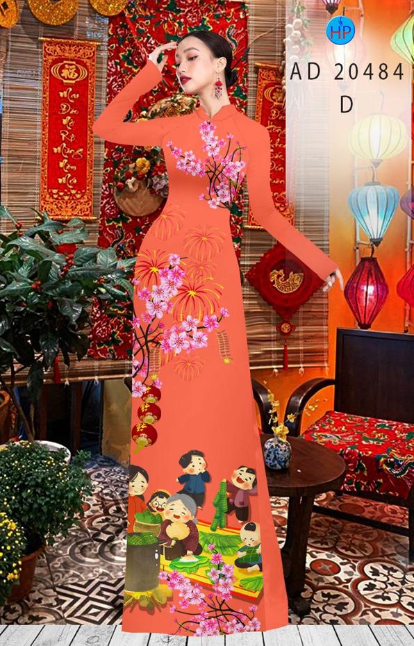 Vải Áo Dài Đón Tết kiểu mới AD 20484 47 Vải Áo Dài Đón Tết kiểu mới AD 20484