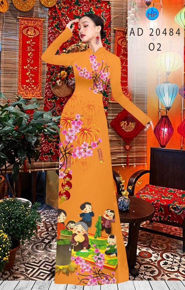 Vải Áo Dài Đón Tết kiểu mới AD 20484 52 Vải Áo Dài Đón Tết kiểu mới AD 20484