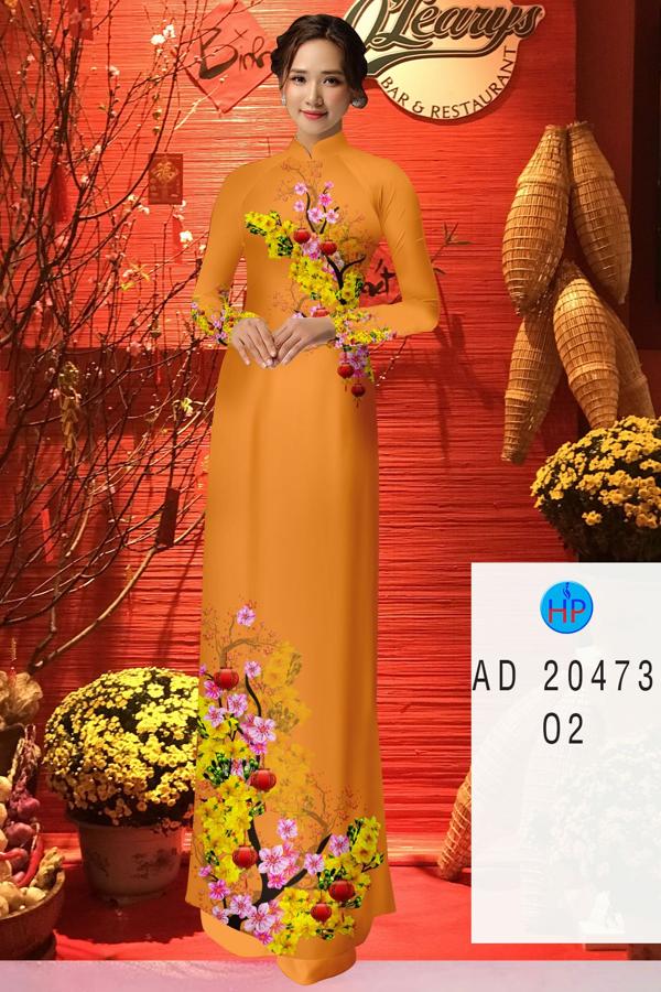 Vải Áo Dài Hoa Mai Đón Tết thiết kế 2020 AD 20473 55 Vải Áo Dài Hoa Mai Đón Tết thiết kế 2020 AD 20473