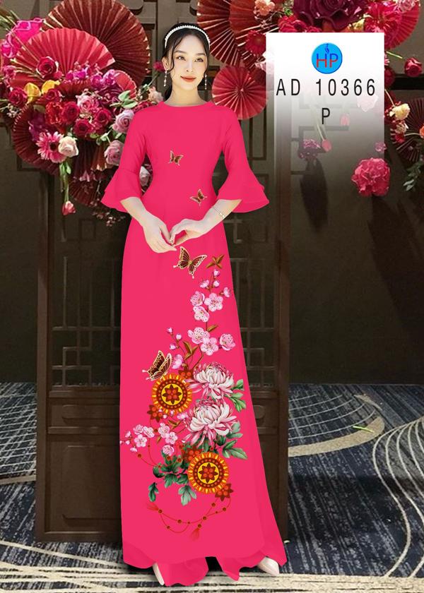 Vải Áo Dài Hoa Cúc mới ra AD 10366 46 Vải Áo Dài Hoa Cúc mới ra AD 10366