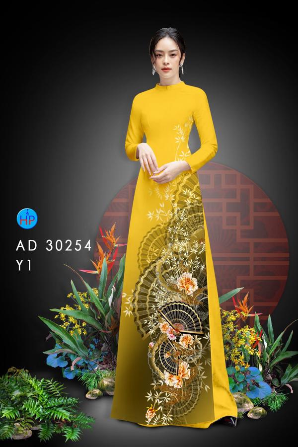 Vải Áo Dài Hoa In 3D kiểu mới AD 30254 37 Vải Áo Dài Hoa In 3D kiểu mới AD 30254
