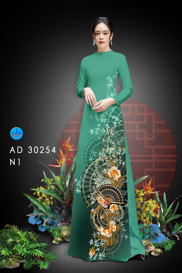 Vải Áo Dài Hoa In 3D kiểu mới AD 30254 38 Vải Áo Dài Hoa In 3D kiểu mới AD 30254