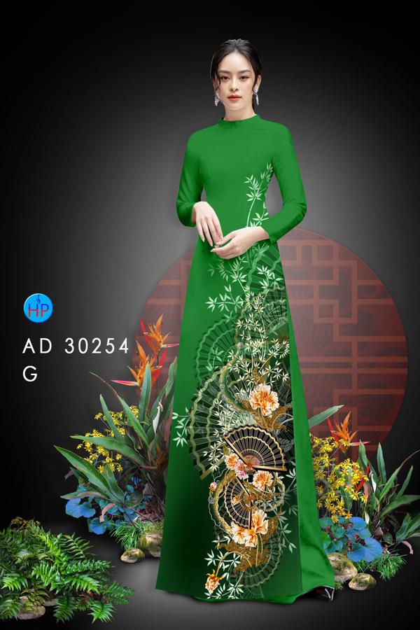 Vải Áo Dài Hoa In 3D kiểu mới AD 30254 45 Vải Áo Dài Hoa In 3D kiểu mới AD 30254