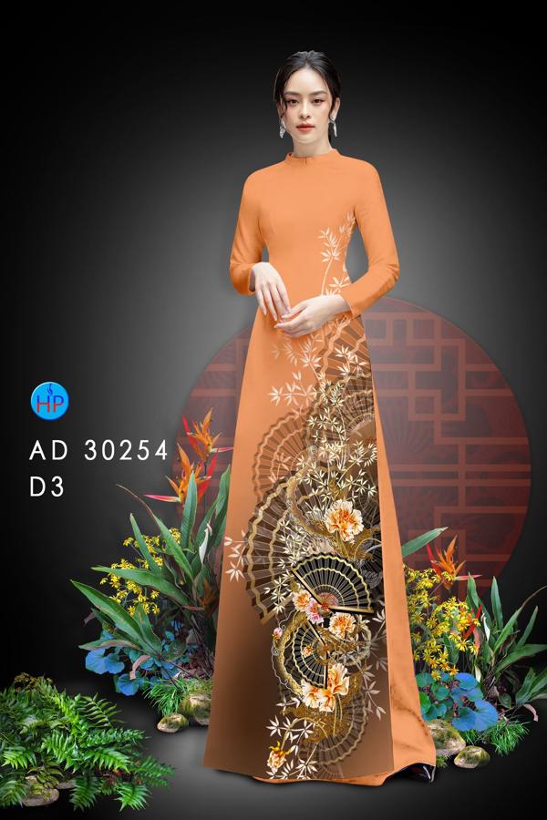 Vải Áo Dài Hoa In 3D kiểu mới AD 30254 42 Vải Áo Dài Hoa In 3D kiểu mới AD 30254