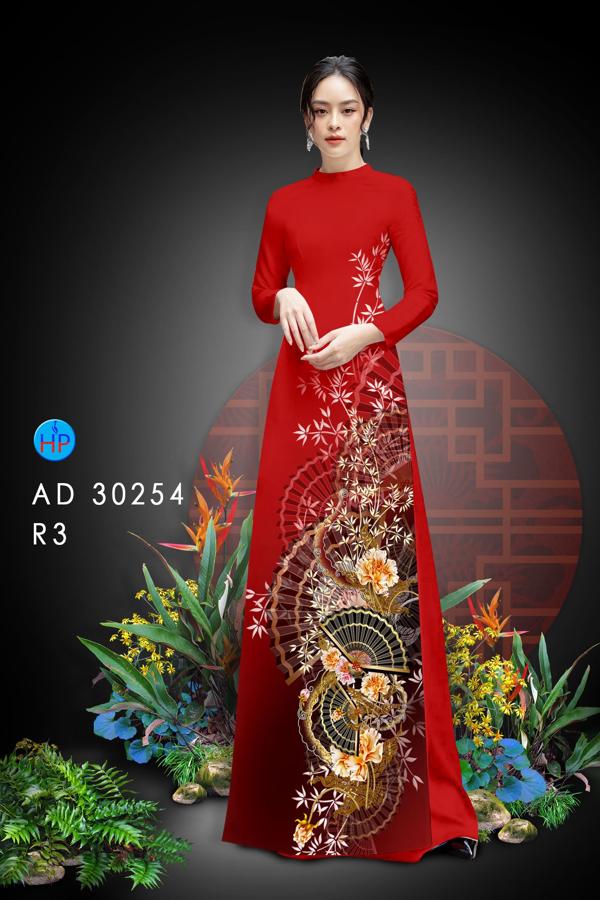 Vải Áo Dài Hoa In 3D kiểu mới AD 30254 51 Vải Áo Dài Hoa In 3D kiểu mới AD 30254