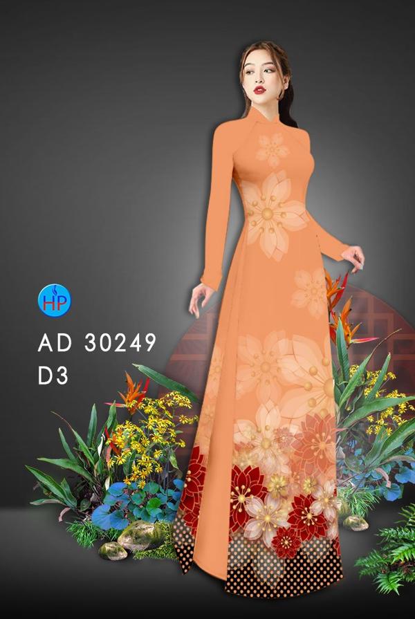 Vải Áo Dài Hoa In 3D mới ra AD 30249 37 Vải Áo Dài Hoa In 3D mới ra AD 30249