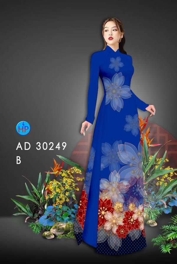 Vải Áo Dài Hoa In 3D mới ra AD 30249 39 Vải Áo Dài Hoa In 3D mới ra AD 30249