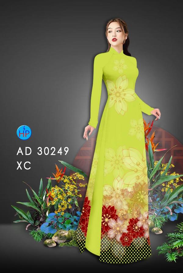 Vải Áo Dài Hoa In 3D mới ra AD 30249 42 Vải Áo Dài Hoa In 3D mới ra AD 30249