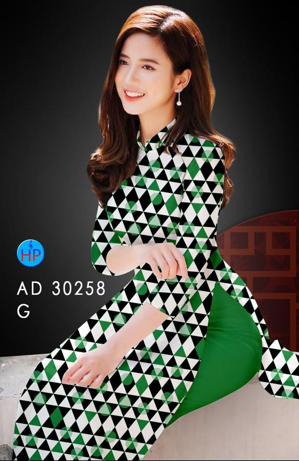 Vải Áo Dài Hoa Văn kiểu mới AD 30258