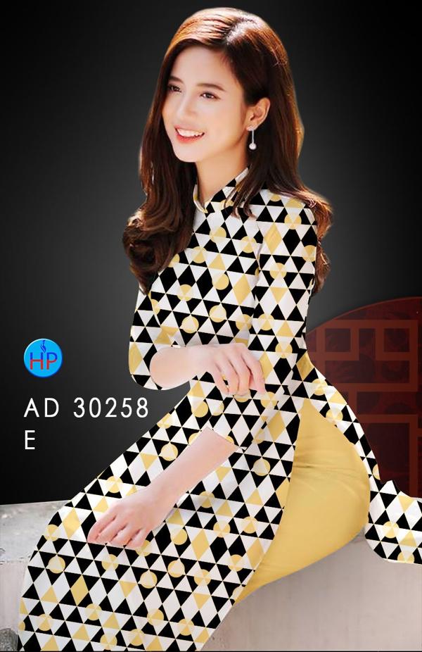 Vải Áo Dài Hoa Văn kiểu mới AD 30258