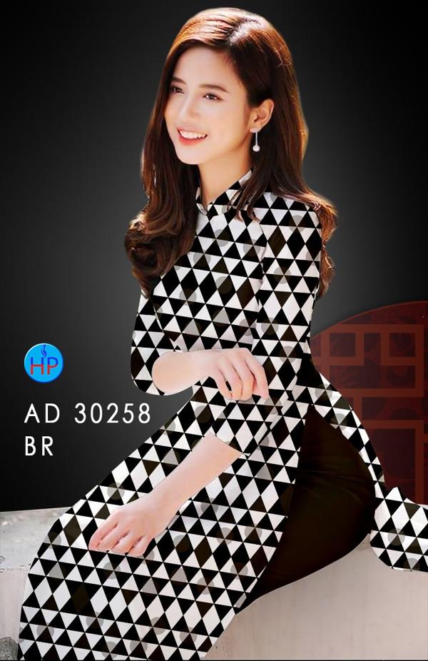 Vải Áo Dài Hoa Văn kiểu mới AD 30258