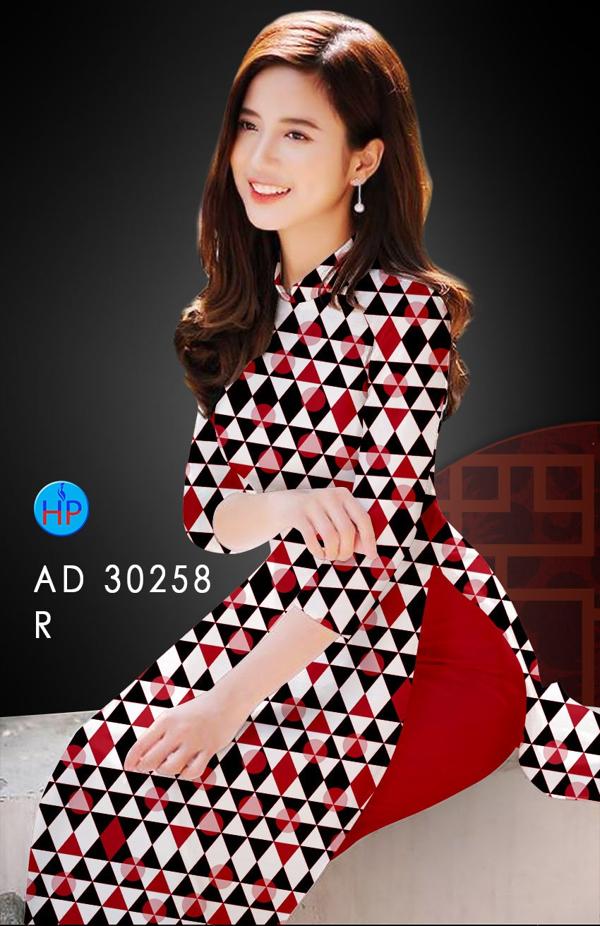 Vải Áo Dài Hoa Văn kiểu mới AD 30258