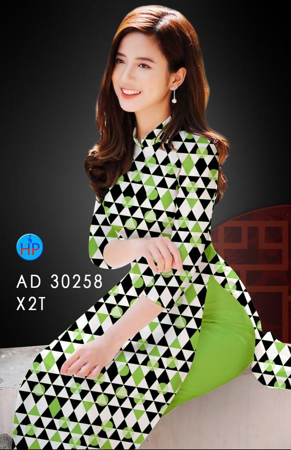 Vải Áo Dài Hoa Văn kiểu mới AD 30258