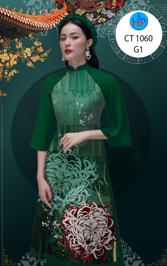 Vải Áo Dài Hoa Cúc mới ra AD CT1060