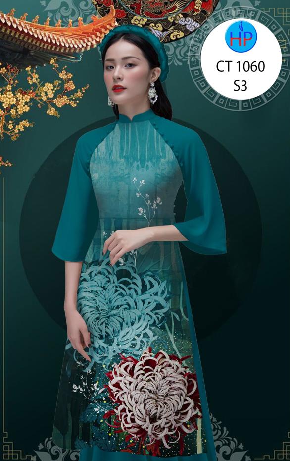 Vải Áo Dài Hoa Cúc mới ra AD CT1060