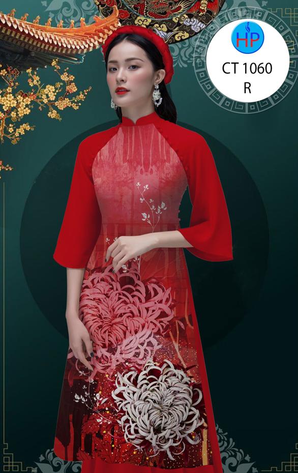 Vải Áo Dài Hoa Cúc mới ra AD CT1060