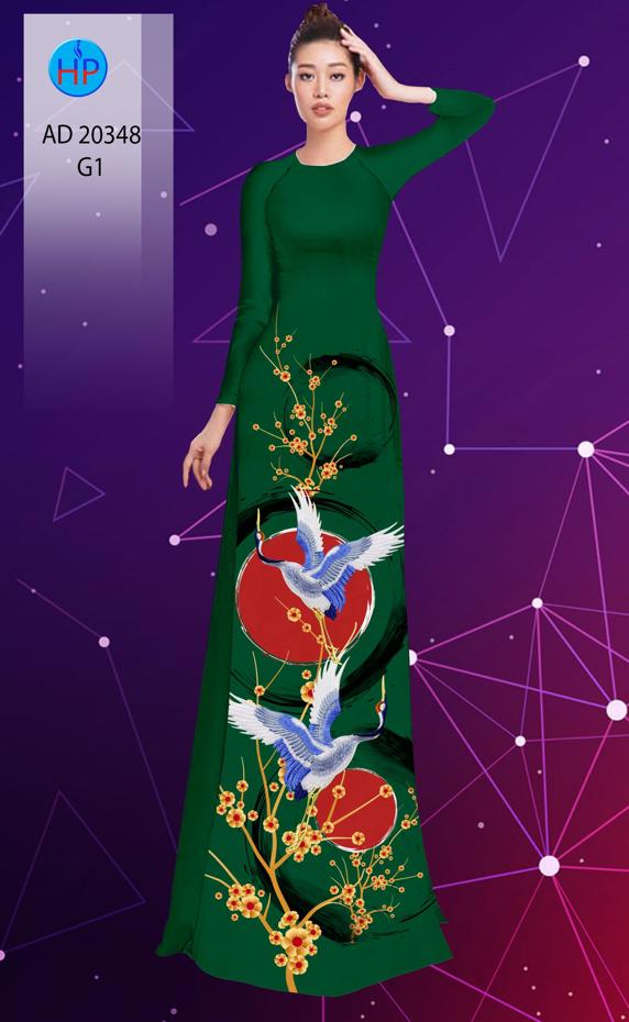 Vải Áo Dài Hoa Mai Và Chim Hạc thiết kế 2020 AD 20348 40 Vải Áo Dài Hoa Mai Và Chim Hạc thiết kế 2020 AD 20348