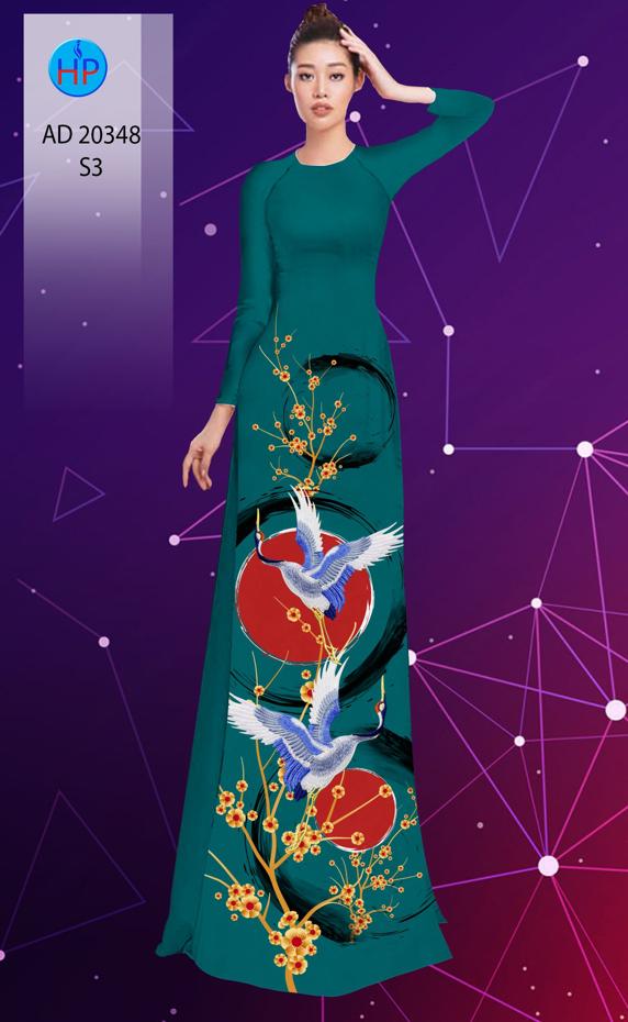 Vải Áo Dài Hoa Mai Và Chim Hạc thiết kế 2020 AD 20348 45 Vải Áo Dài Hoa Mai Và Chim Hạc thiết kế 2020 AD 20348