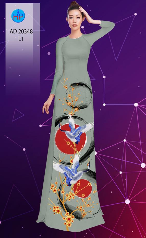 Vải Áo Dài Hoa Mai Và Chim Hạc thiết kế 2020 AD 20348 49 Vải Áo Dài Hoa Mai Và Chim Hạc thiết kế 2020 AD 20348