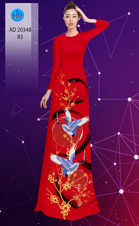 Vải Áo Dài Hoa Mai Và Chim Hạc thiết kế 2020 AD 20348 48 Vải Áo Dài Hoa Mai Và Chim Hạc thiết kế 2020 AD 20348