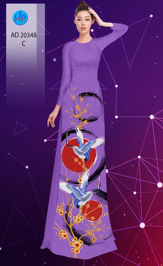 Vải Áo Dài Hoa Mai Và Chim Hạc thiết kế 2020 AD 20348 55 Vải Áo Dài Hoa Mai Và Chim Hạc thiết kế 2020 AD 20348