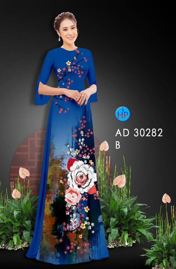 Vải Áo Dài Hoa Đào thiết kế 2020 AD 30282 38 Vải Áo Dài Hoa Đào thiết kế 2020 AD 30282
