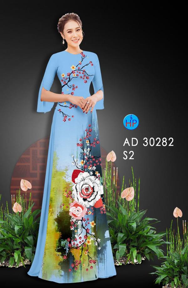 Vải Áo Dài Hoa Đào thiết kế 2020 AD 30282 39 Vải Áo Dài Hoa Đào thiết kế 2020 AD 30282