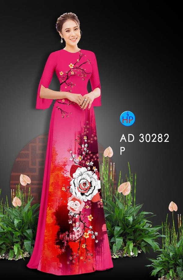 Vải Áo Dài Hoa Đào thiết kế 2020 AD 30282 40 Vải Áo Dài Hoa Đào thiết kế 2020 AD 30282