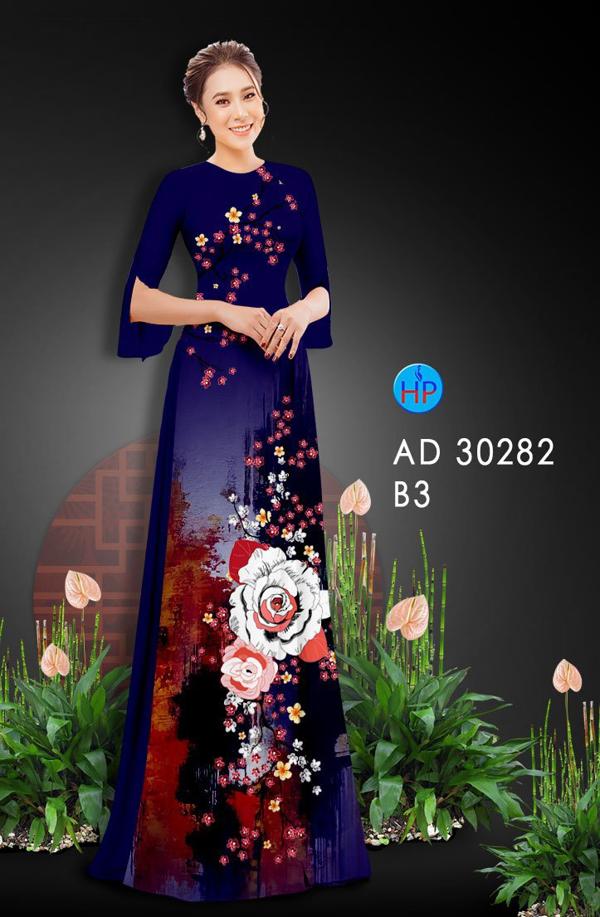 Vải Áo Dài Hoa Đào thiết kế 2020 AD 30282 43 Vải Áo Dài Hoa Đào thiết kế 2020 AD 30282
