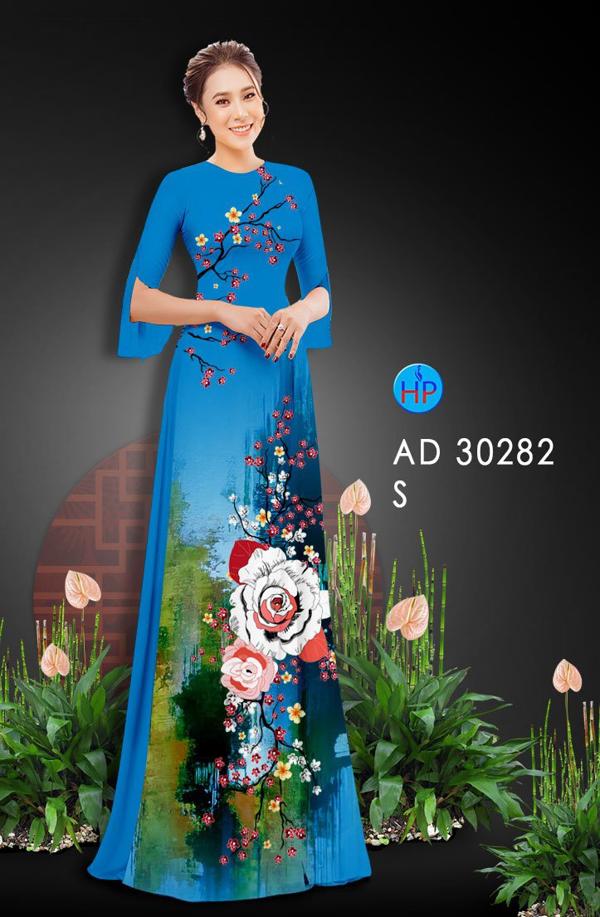 Vải Áo Dài Hoa Đào thiết kế 2020 AD 30282 44 Vải Áo Dài Hoa Đào thiết kế 2020 AD 30282