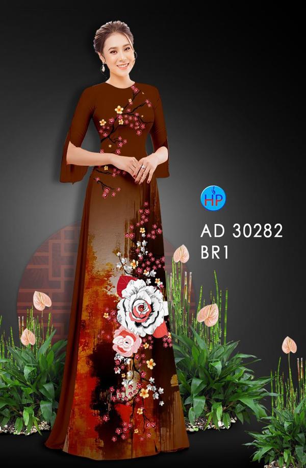 Vải Áo Dài Hoa Đào thiết kế 2020 AD 30282 50 Vải Áo Dài Hoa Đào thiết kế 2020 AD 30282