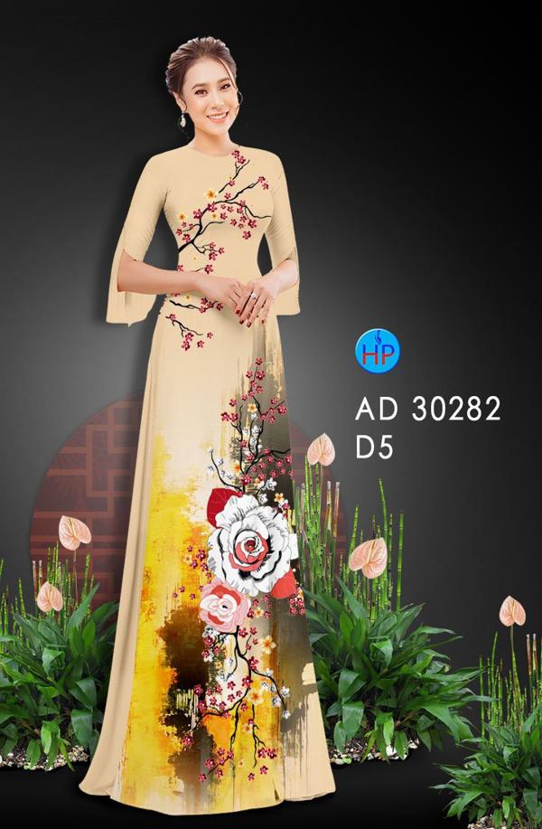 Vải Áo Dài Hoa Đào thiết kế 2020 AD 30282 48 Vải Áo Dài Hoa Đào thiết kế 2020 AD 30282