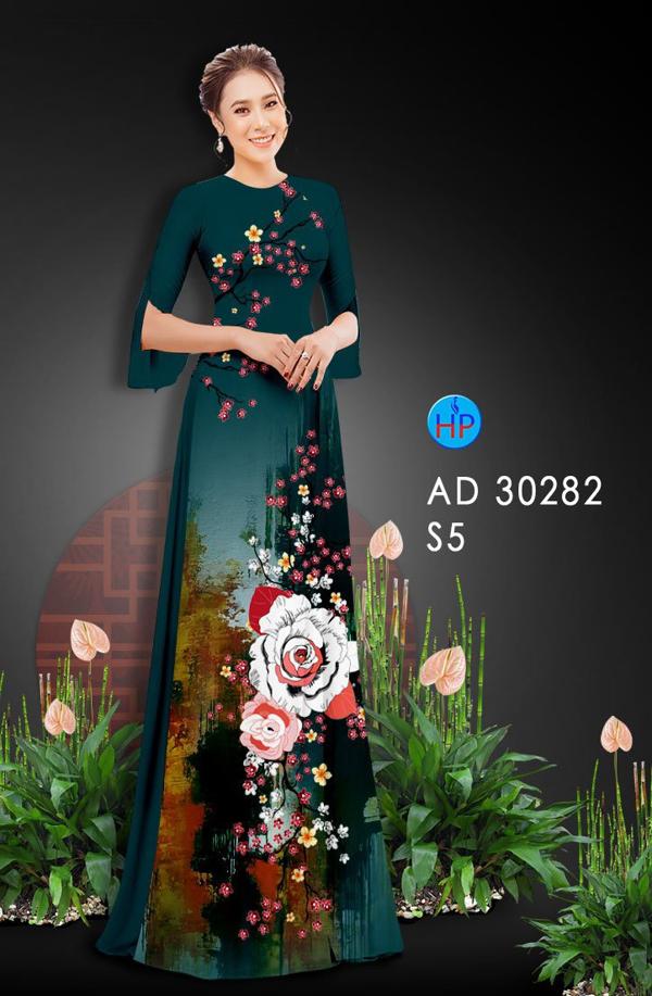 Vải Áo Dài Hoa Đào thiết kế 2020 AD 30282 49 Vải Áo Dài Hoa Đào thiết kế 2020 AD 30282