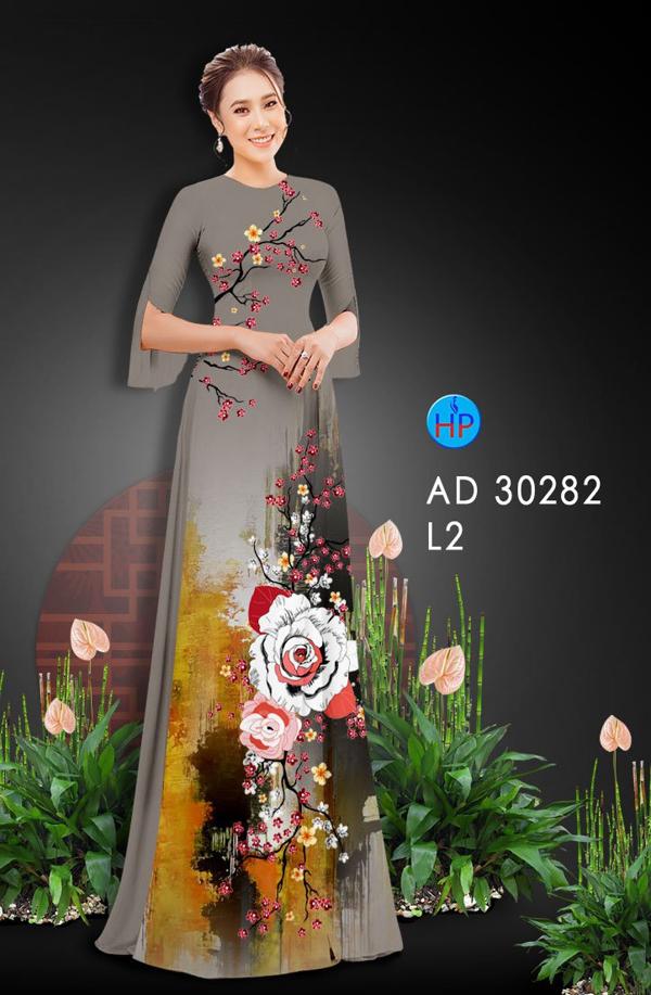 Vải Áo Dài Hoa Đào thiết kế 2020 AD 30282 51 Vải Áo Dài Hoa Đào thiết kế 2020 AD 30282