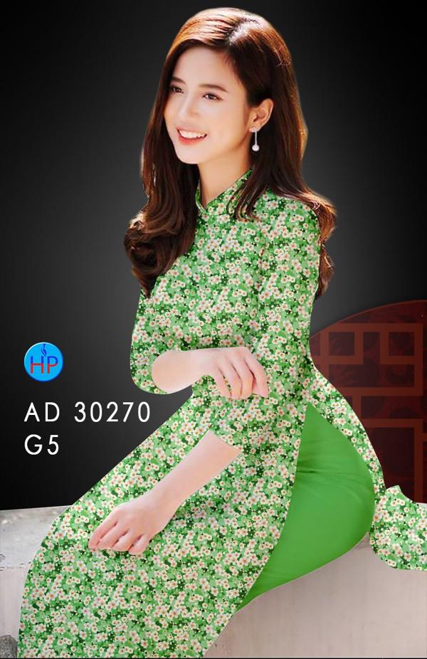 Vải Áo Dài Hoa Nhí kiểu mới AD 30270 43 Vải Áo Dài Hoa Nhí kiểu mới AD 30270