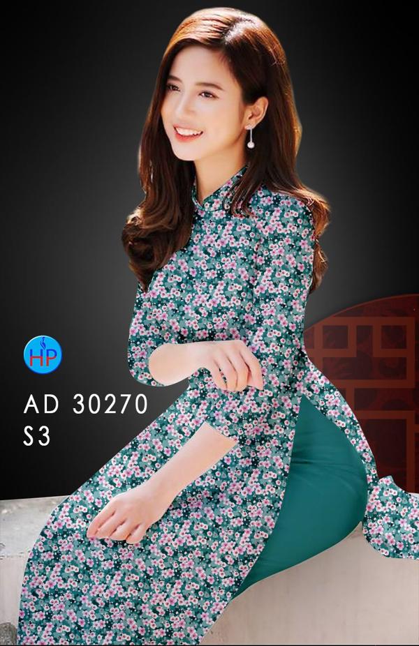 Vải Áo Dài Hoa Nhí kiểu mới AD 30270 42 Vải Áo Dài Hoa Nhí kiểu mới AD 30270